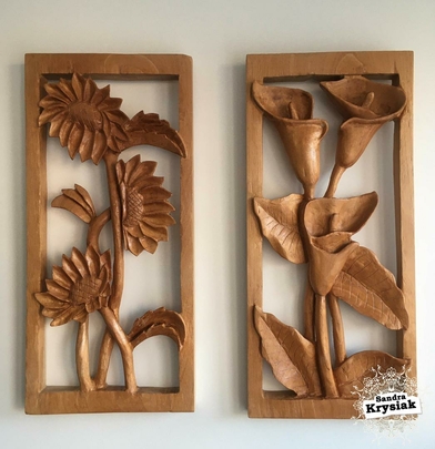 María Jesús. Escultura en cedro tropical. 2019