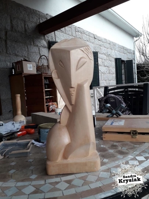 JM Pérez. Escultura tallada en tilo. 2019
